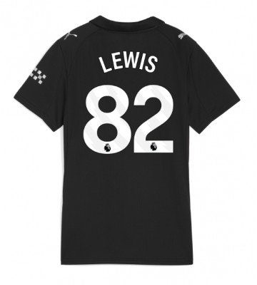 Manchester City Rico Lewis #82 Udebanetrøje Dame 2025-26 Kortærmet